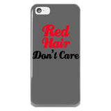 Red Hair Don't Care iPhone 5-5s Plastic Case