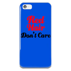 Red Hair Don't Care iPhone 5-5s Plastic Case