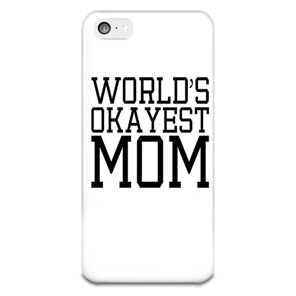 World's Okayest Mom iPhone 5-5s Plastic Case