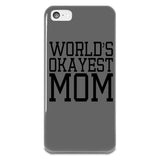 World's Okayest Mom iPhone 5-5s Plastic Case