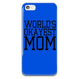 World's Okayest Mom iPhone 5-5s Plastic Case