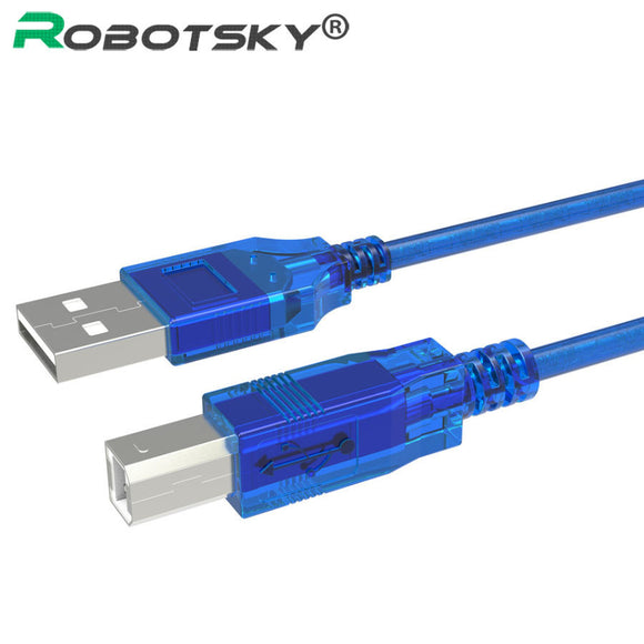 0.3m 0.5m 1m 1.5m 1.8m 3m 5m 10m High Speed USB 2.0 Printer Cable Type A Male to B Male Scanner Sync Data Charger Cabo For Laser