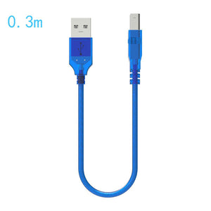 0.3m 0.5m 1m 1.5m 1.8m 3m 5m 10m High Speed USB 2.0 Printer Cable Type A Male to B Male Scanner Sync Data Charger Cabo For Laser
