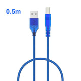 0.3m 0.5m 1m 1.5m 1.8m 3m 5m 10m High Speed USB 2.0 Printer Cable Type A Male to B Male Scanner Sync Data Charger Cabo For Laser