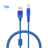 0.3m 0.5m 1m 1.5m 1.8m 3m 5m 10m High Speed USB 2.0 Printer Cable Type A Male to B Male Scanner Sync Data Charger Cabo For Laser