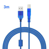 0.3m 0.5m 1m 1.5m 1.8m 3m 5m 10m High Speed USB 2.0 Printer Cable Type A Male to B Male Scanner Sync Data Charger Cabo For Laser