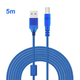 0.3m 0.5m 1m 1.5m 1.8m 3m 5m 10m High Speed USB 2.0 Printer Cable Type A Male to B Male Scanner Sync Data Charger Cabo For Laser