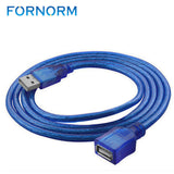 1M 3M USB Extension Cable Copper Male to Female USB Extend