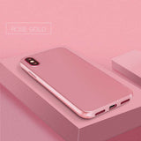 Fashion Plain Colors Phone Cases for Apple iphone X Case Ultra thin Slim Soft Back Cover Business Style Phone Bag Pouches Shell