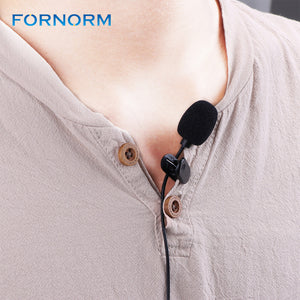 3.5mm Lavalier Microphone Portable Mini Plug Microphone Hands