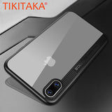 Ultra thin Clear Case for iphone X Fitted Cases Luxury Shockproof Armor Transparent PC + TPU Back Cover For iphoneX Phone Cases