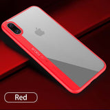 Ultra thin Clear Case for iphone X Fitted Cases Luxury Shockproof Armor Transparent PC + TPU Back Cover For iphoneX Phone Cases